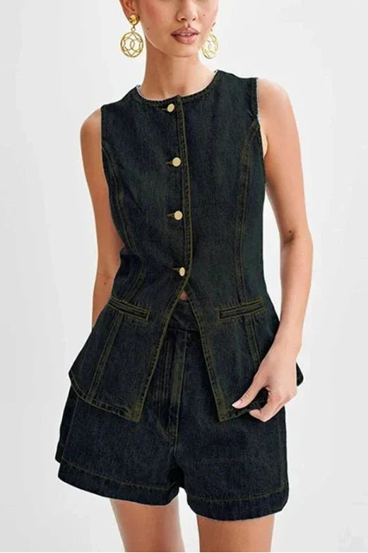 Mery – Elegante conjunto de denim