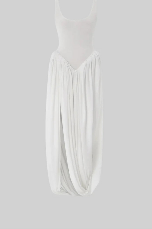 Angela Vestido blanco aura