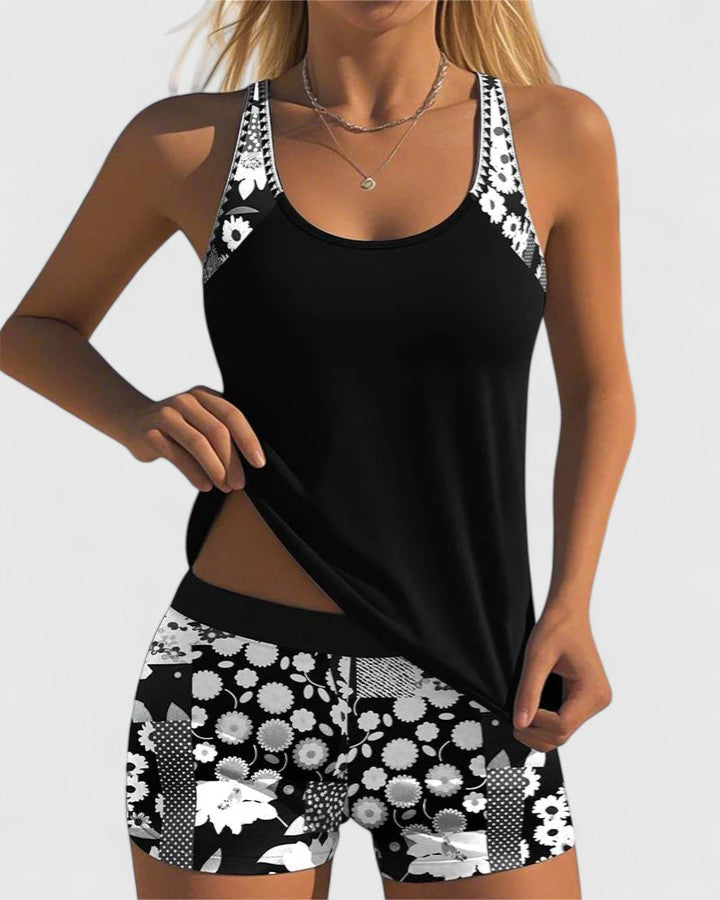 Lovia – Bloemenprint Tankini Set