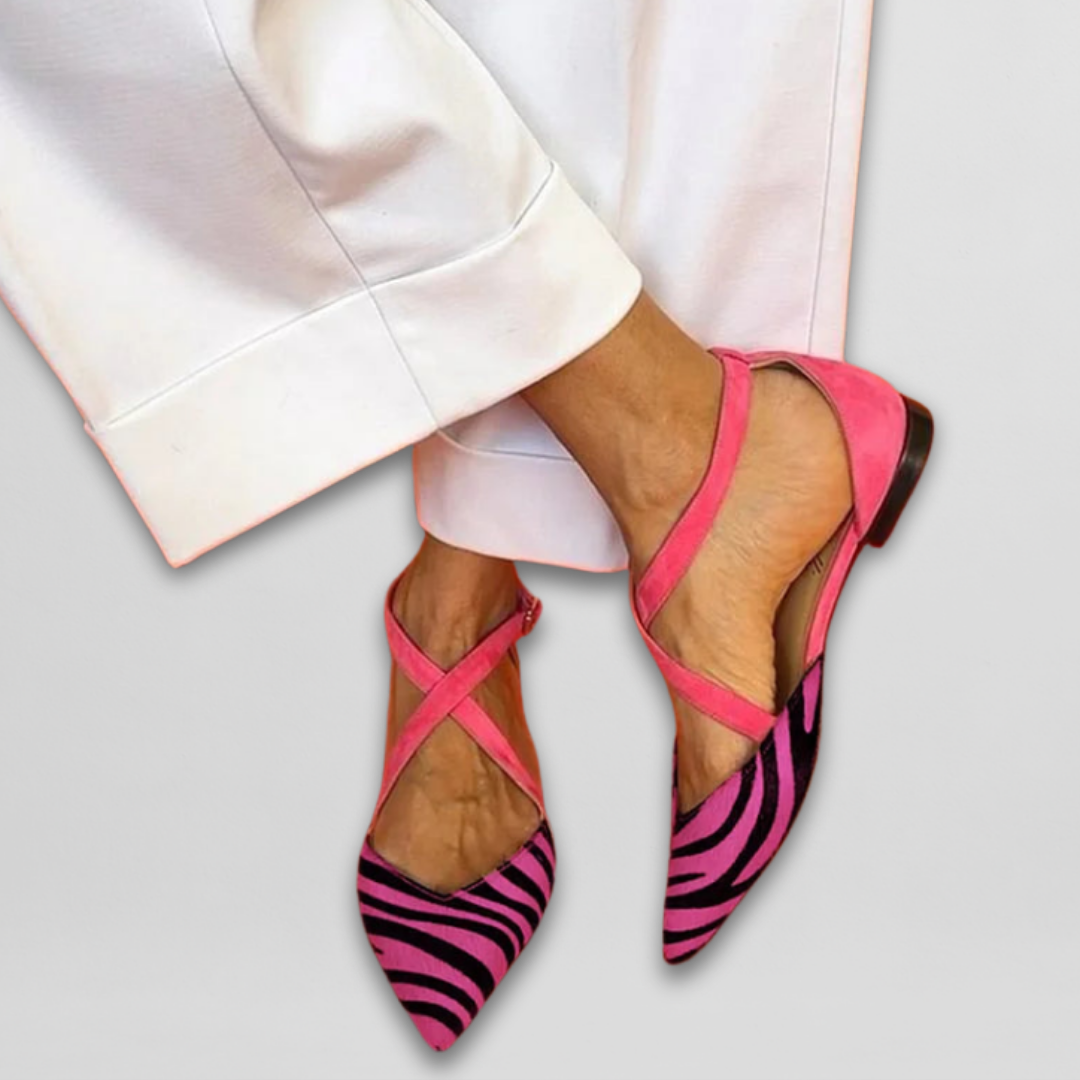 Irene - Bailarinas con Tiras, rosa