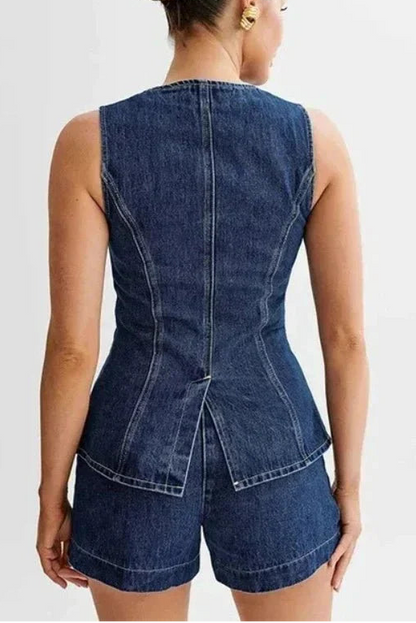 Mery – Elegante conjunto de denim