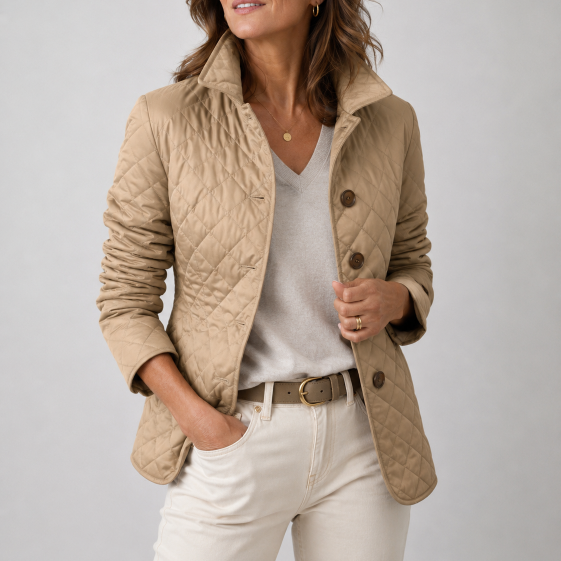 Kelley - Chaqueta Acolchada Ligera, khaki
