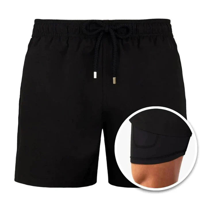 Lovia – 2-in-1 Sport Zwemshort Sneldrogend