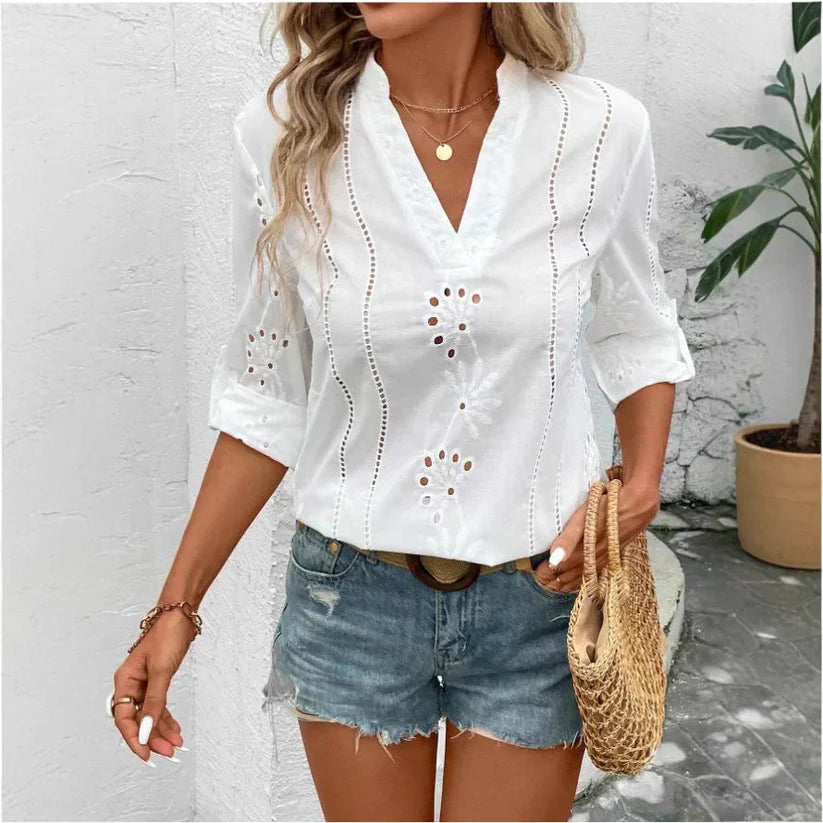 Glenda Blusa de encaje