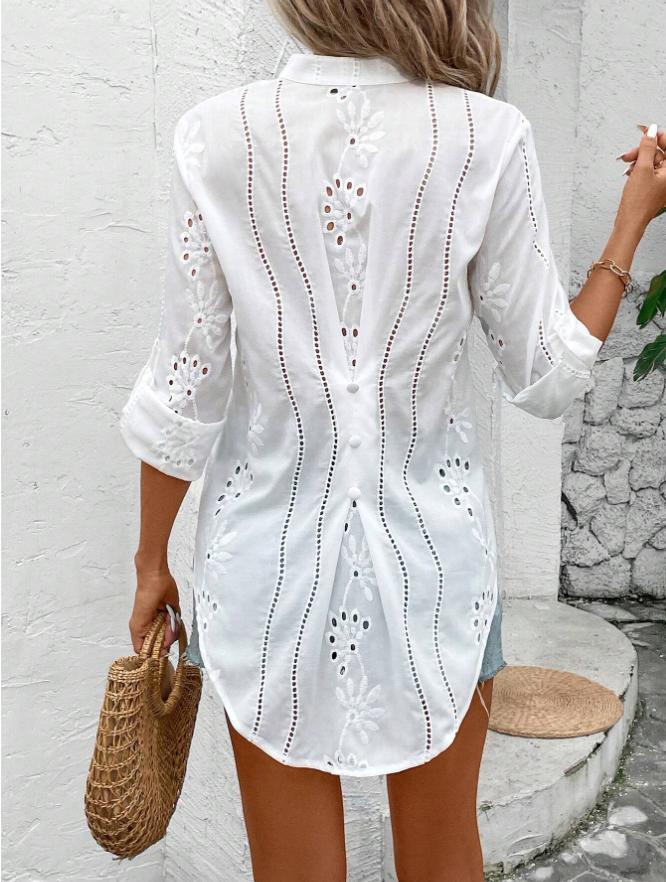Glenda Blusa de encaje