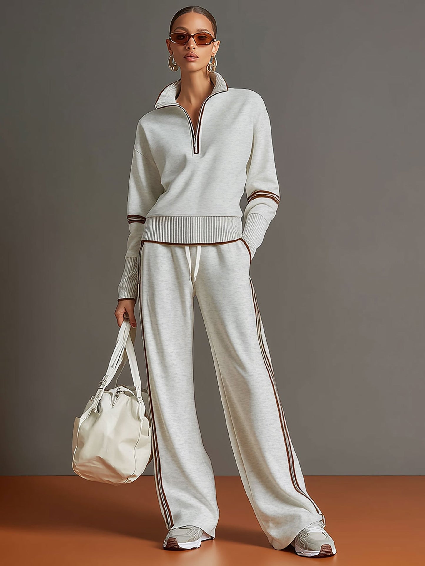 Lovia – Half Zip Tweedelige Set