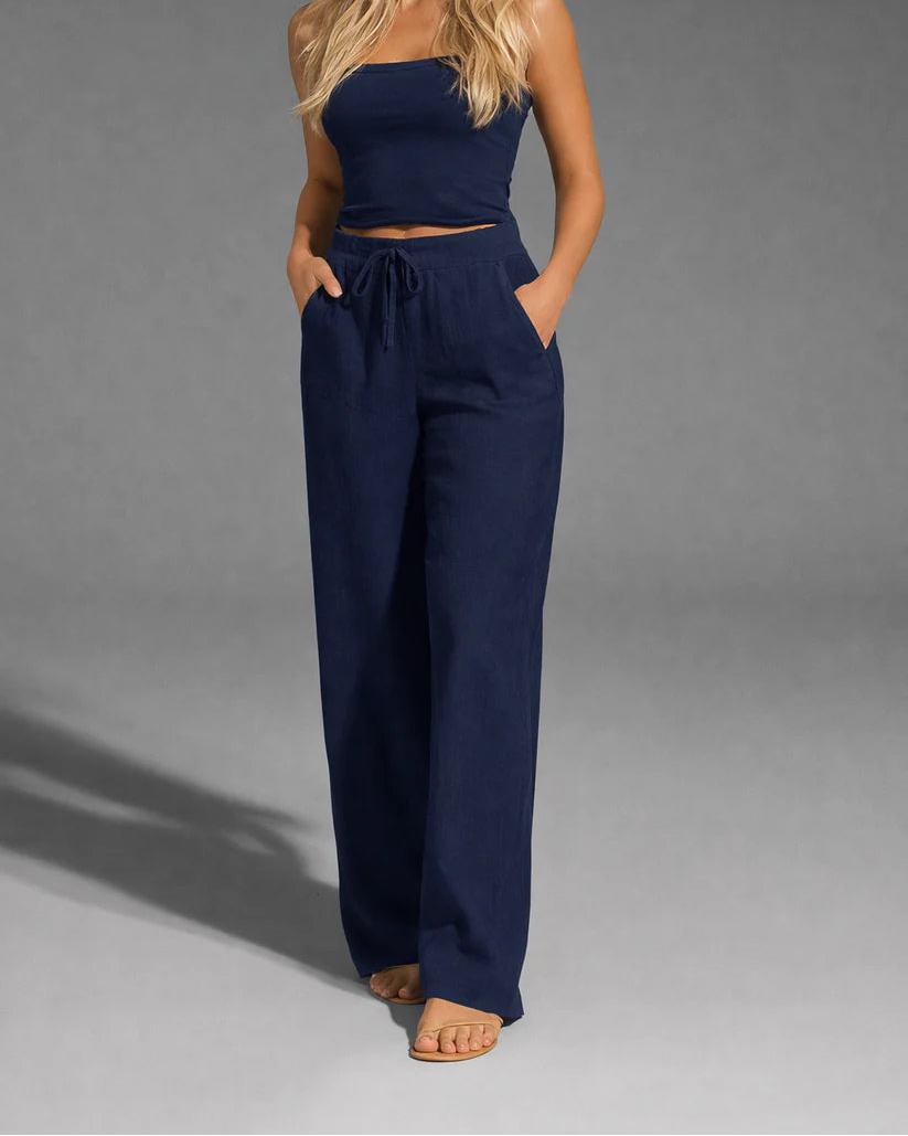 Sandra Pantalones ligeros de lino