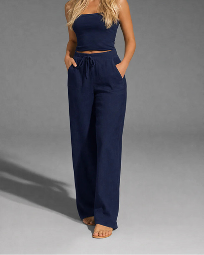 Sandra Pantalones ligeros de lino