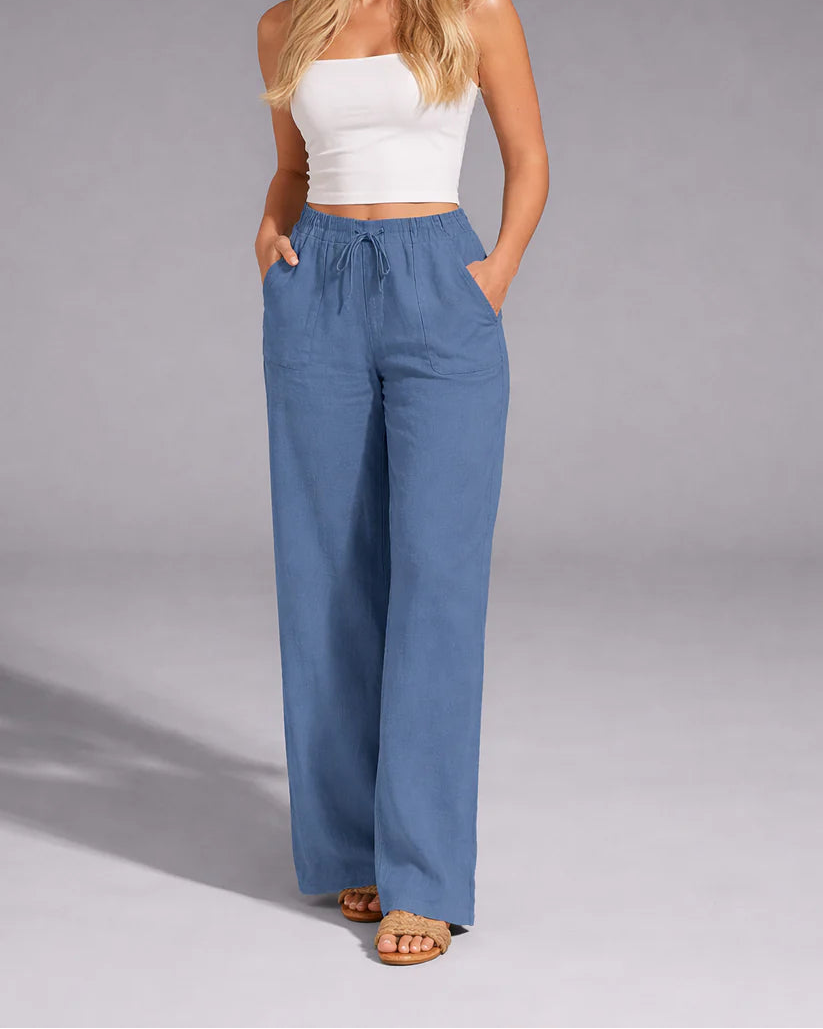Sandra Pantalones ligeros de lino