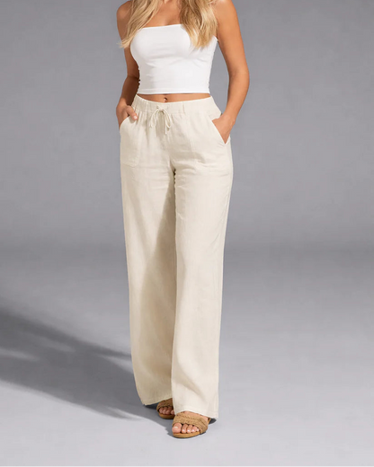 Sandra Pantalones ligeros de lino