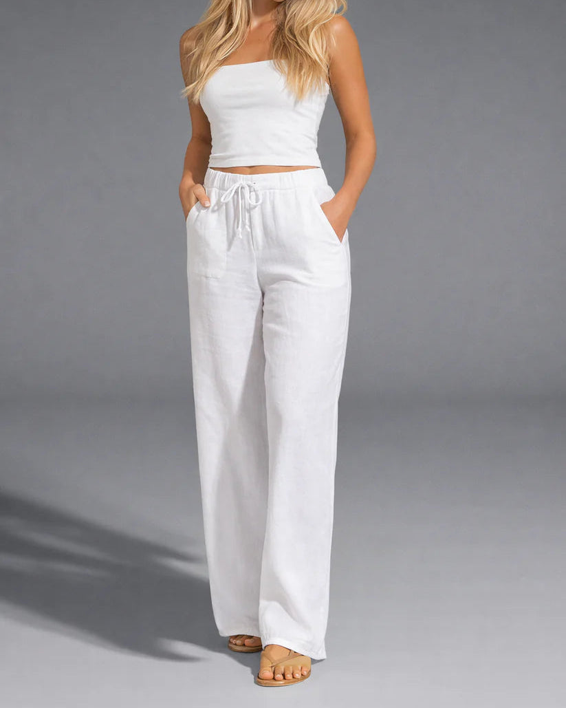 Sandra Pantalones ligeros de lino