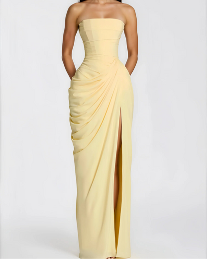 Vestido Luz largo sin tirantes