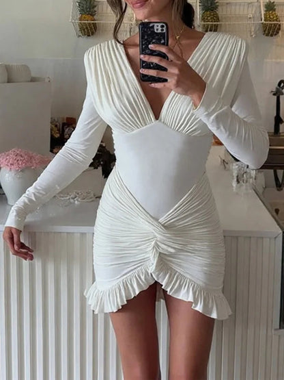 Vestido Lorena mini con volantes