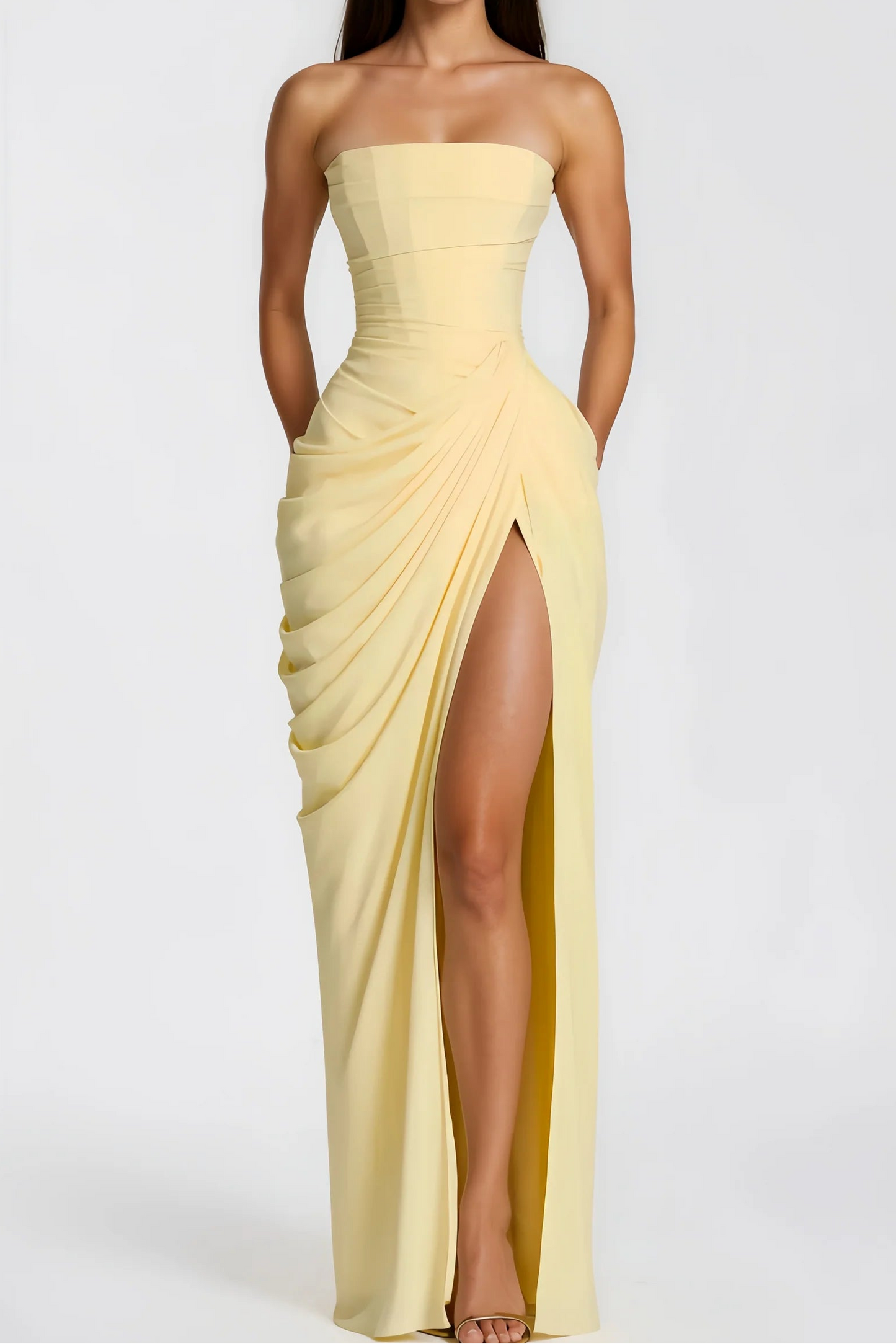 Vestido Luz largo sin tirantes