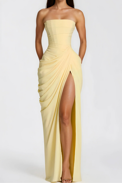 Vestido Luz largo sin tirantes