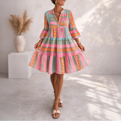 Amalia Vestido midi holgado
