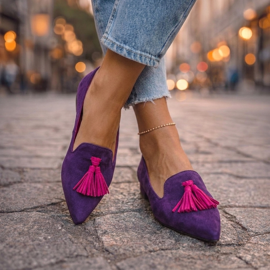 Livia - Bailarinas, morado y rosa