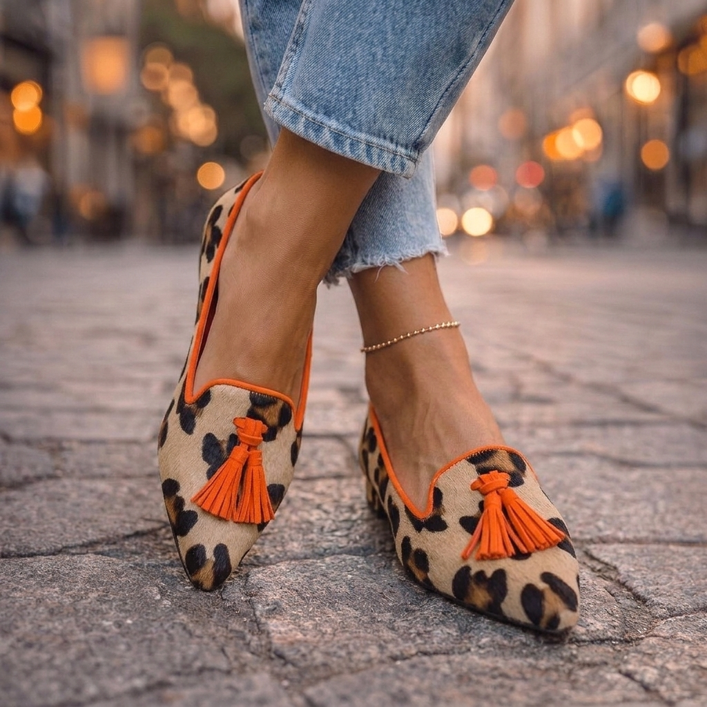 Livia - Bailarinas, leopardo naranja