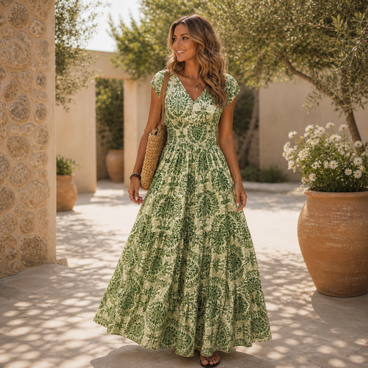 Lovia – Bloemenprint Maxi Jurk