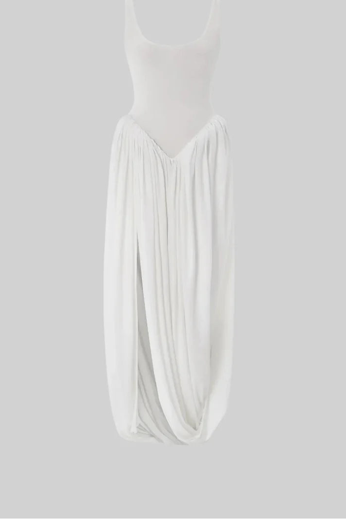 Angela Vestido blanco aura